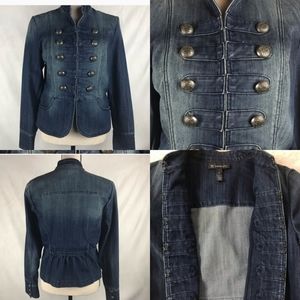 INC military denim jacket size medium